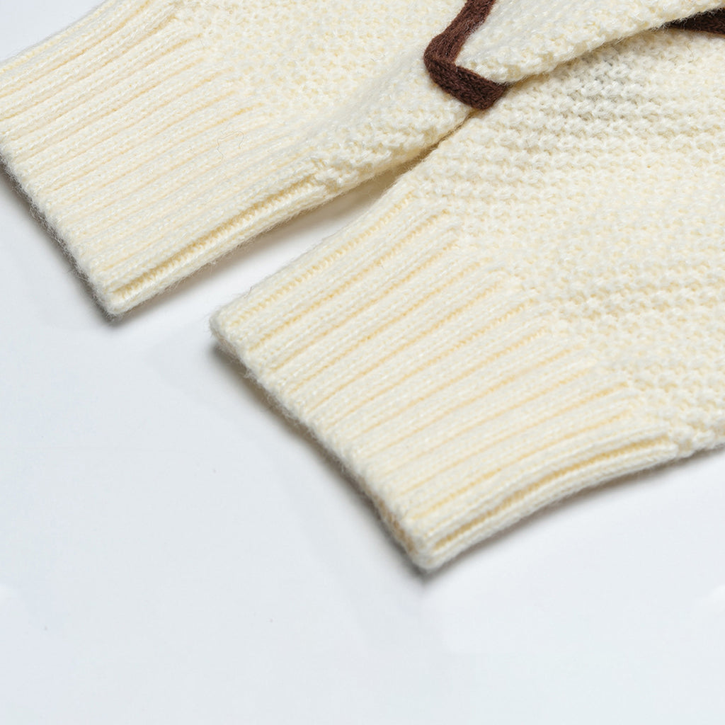 Color line design sweater