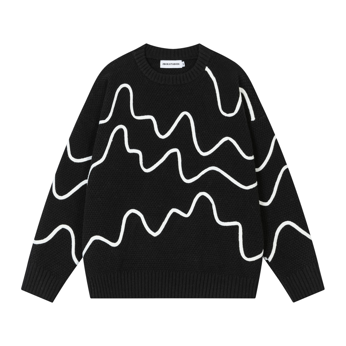 Color line design sweater