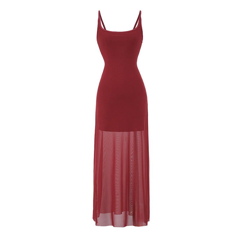 Mesh camisole dress