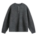 Solid color polo sweater