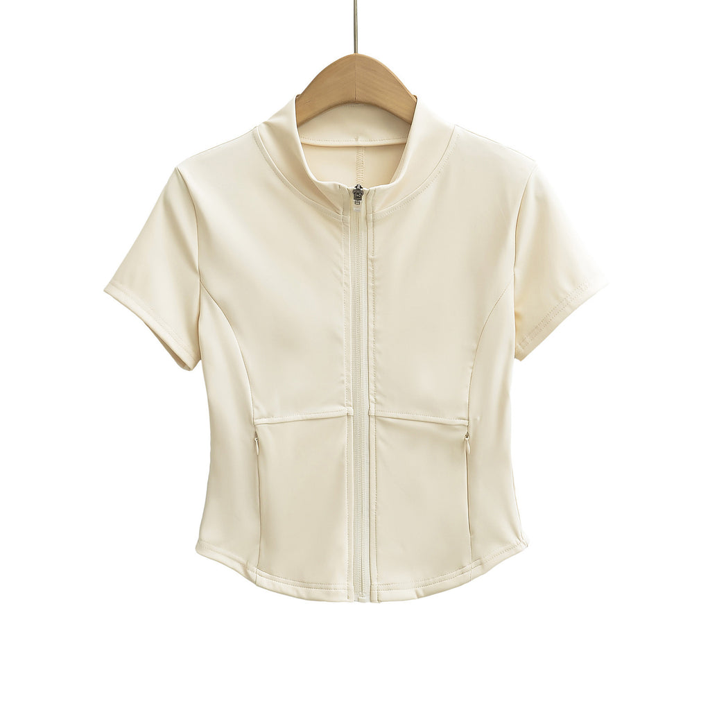 Zipper short top