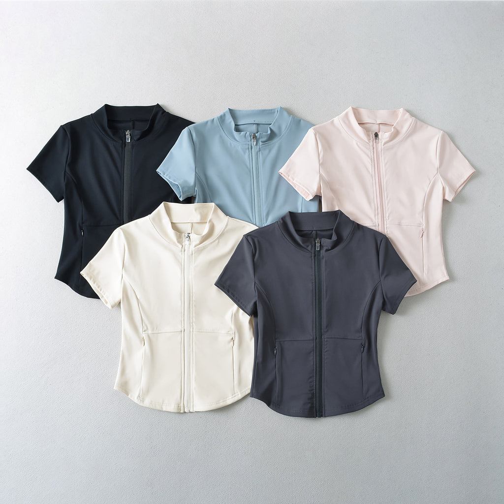 Zipper short top