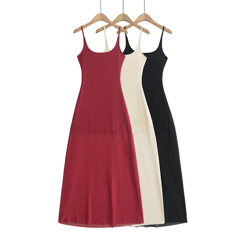 Mesh camisole dress