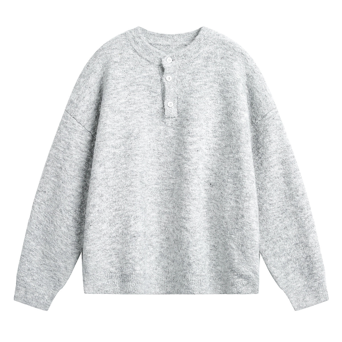 Solid color polo sweater