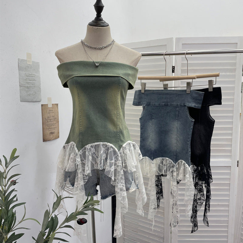 Strapless top