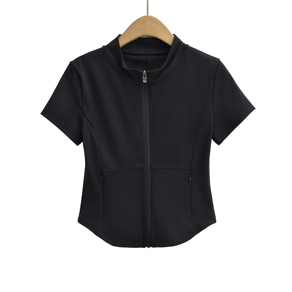 Zipper short top