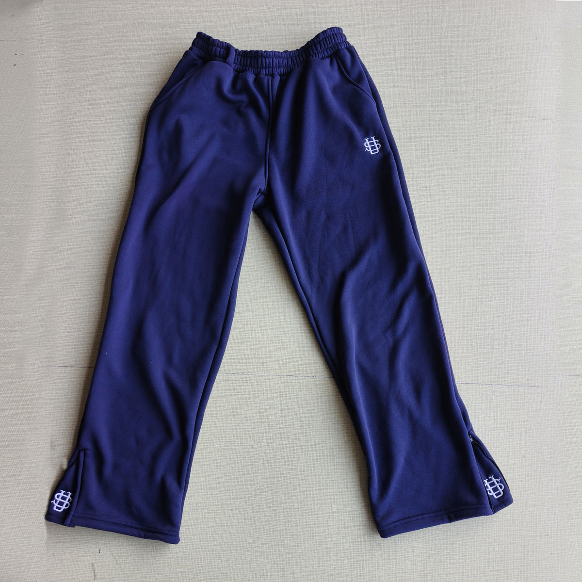 embroidered zip hoodie pants casual long pants high street hip-hop rap street style unisex sweatpants